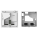 Danfoss TP 5001 M LCD ekranlı programlanabilir Yerden Isıtma oda termostatı, 5-35°C, 230V 